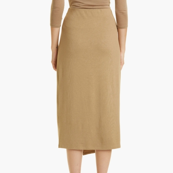 Vince | Women's Overlap Skirt | Dark Wheat | Medium - Picture 2 of 4